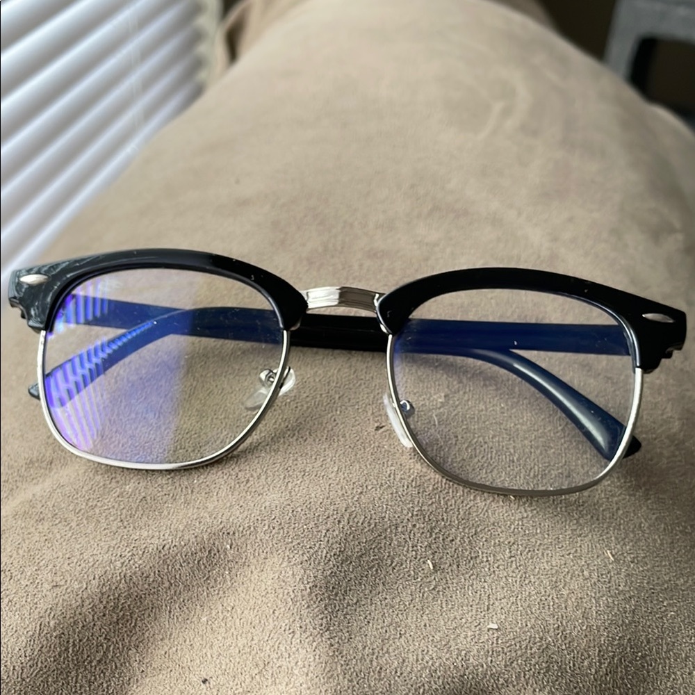 Stylish Black and Silver Glasses